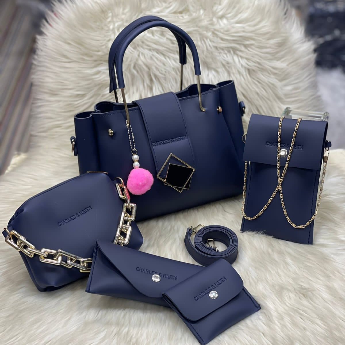 Charles & Keith 5 Pcs Bag Set for Girls - Ishal Design House